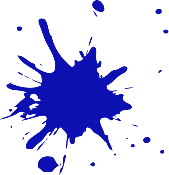 Blue paintball